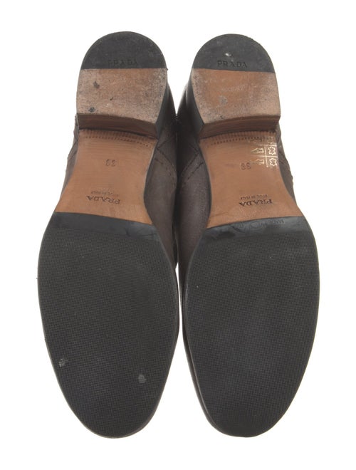 Prada Leather Moto Boots
