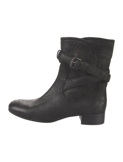 Prada Leather Moto Boots