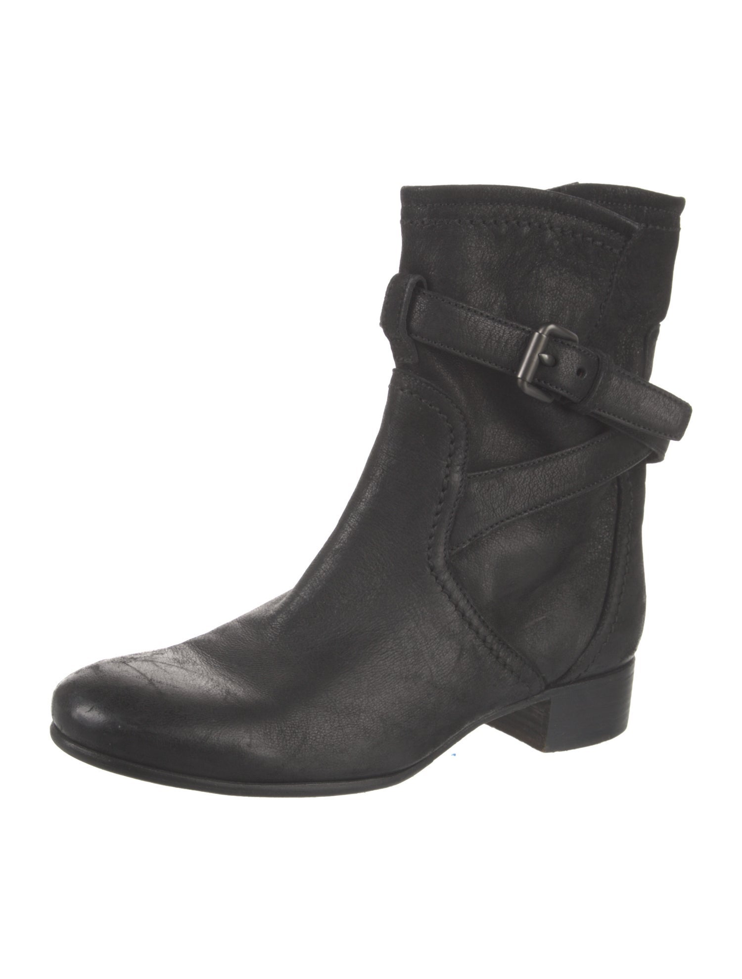 Prada Leather Moto Boots