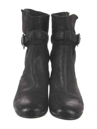 Prada Leather Moto Boots