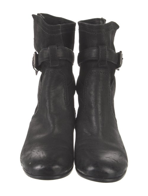 Prada Leather Moto Boots