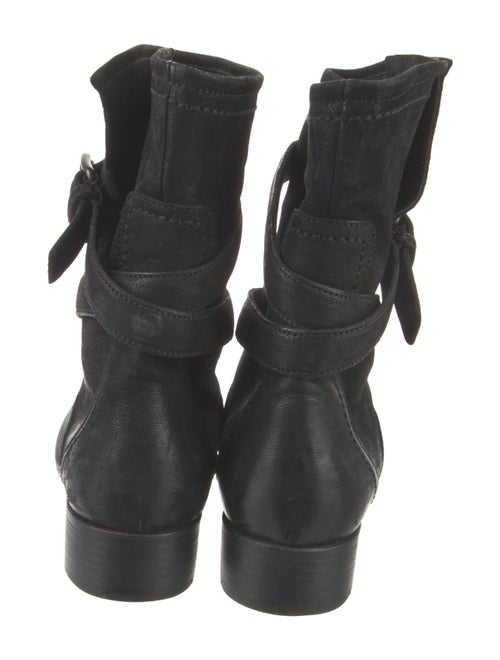Prada Leather Moto Boots