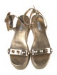 Prada Leather Crystal Embellishments Espadrilles