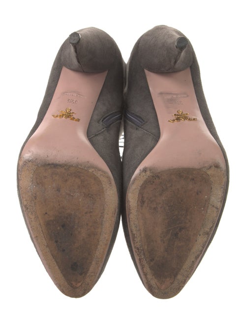 Prada Suede Lace-Up Boots