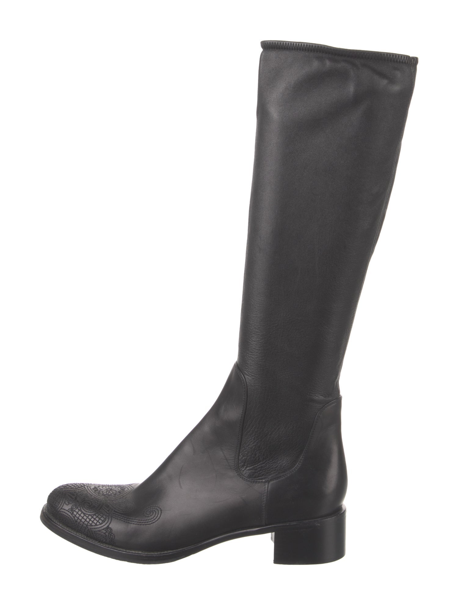 Prada Leather Riding Boots