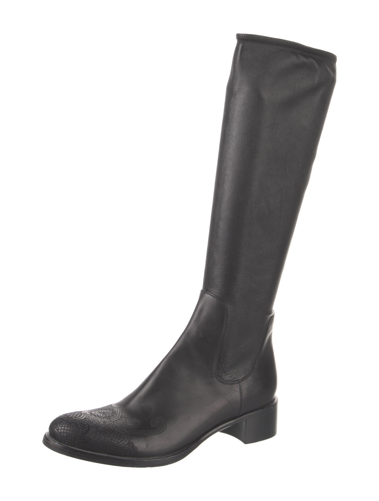 Prada Leather Riding Boots