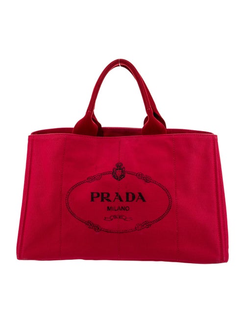 Prada Enameled Metal Triangle Tote