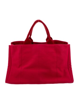 Prada Enameled Metal Triangle Tote