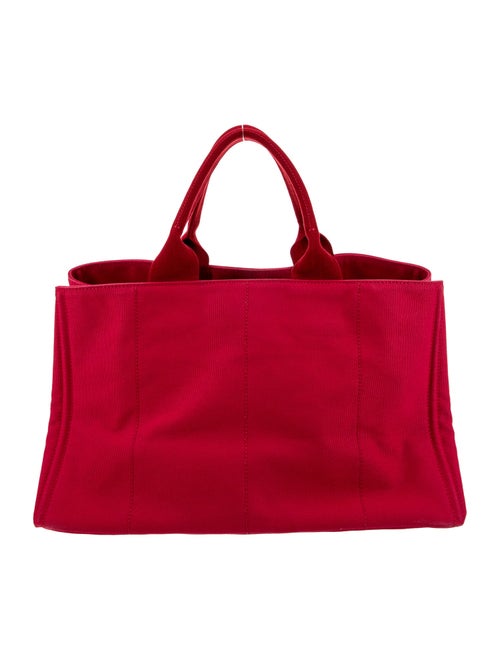 Prada Enameled Metal Triangle Tote