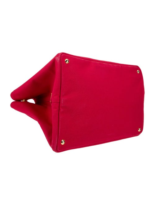 Prada Enameled Metal Triangle Tote