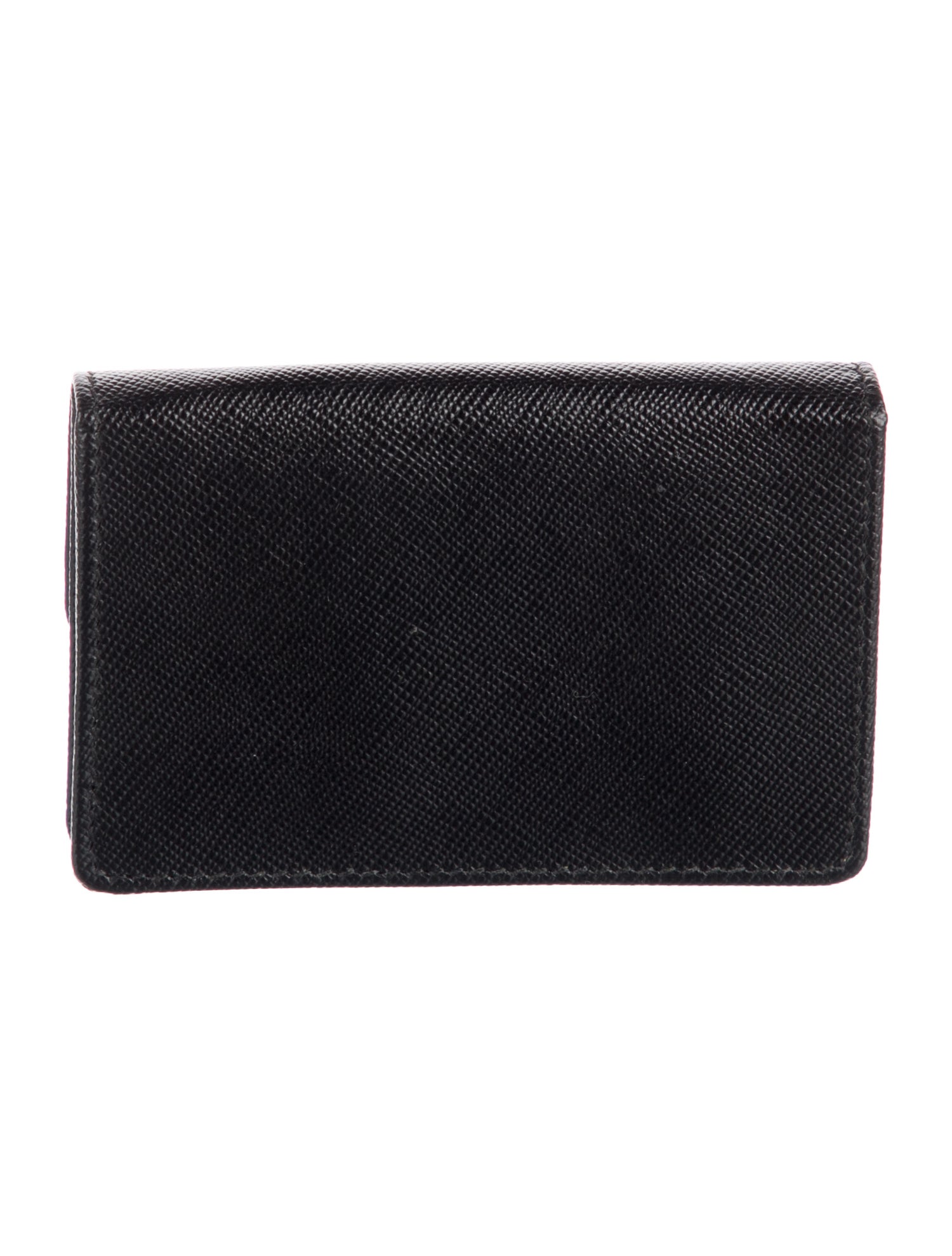 Prada Saffiano Metal Leather Card Holder
