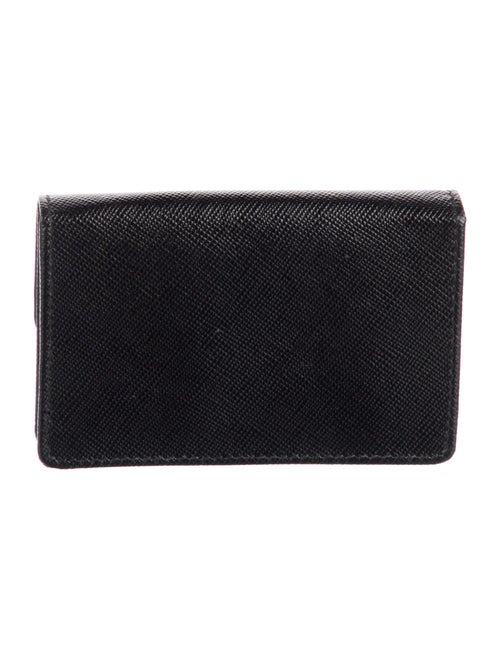 Prada Saffiano Metal Leather Card Holder