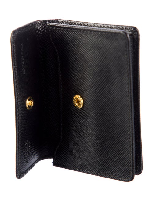 Prada Saffiano Metal Leather Card Holder