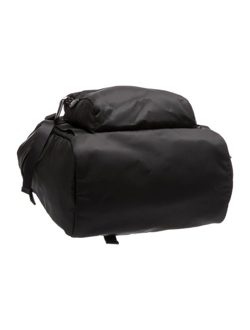 Prada Enameled Metal Triangle Backpack