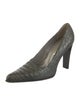 Prada Embossed Leather Pumps