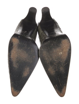 Prada Embossed Leather Pumps