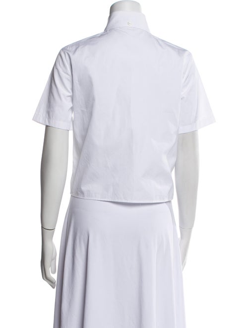 Prada 2023 Short Sleeve Button-Up Top