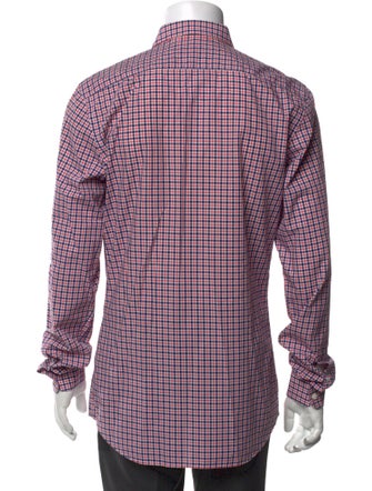 Prada 2009 Plaid Print Dress Shirt