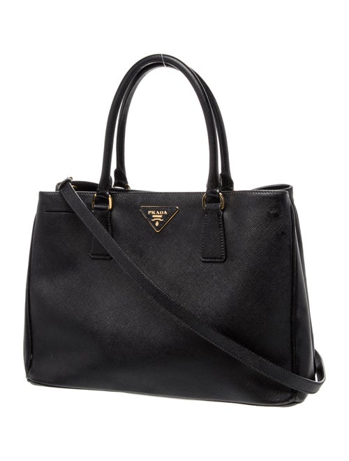 Prada Enameled Metal Triangle Top Handle Bag