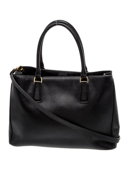 Prada Enameled Metal Triangle Top Handle Bag