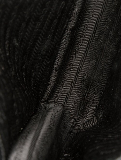 Prada Enameled Metal Triangle Top Handle Bag