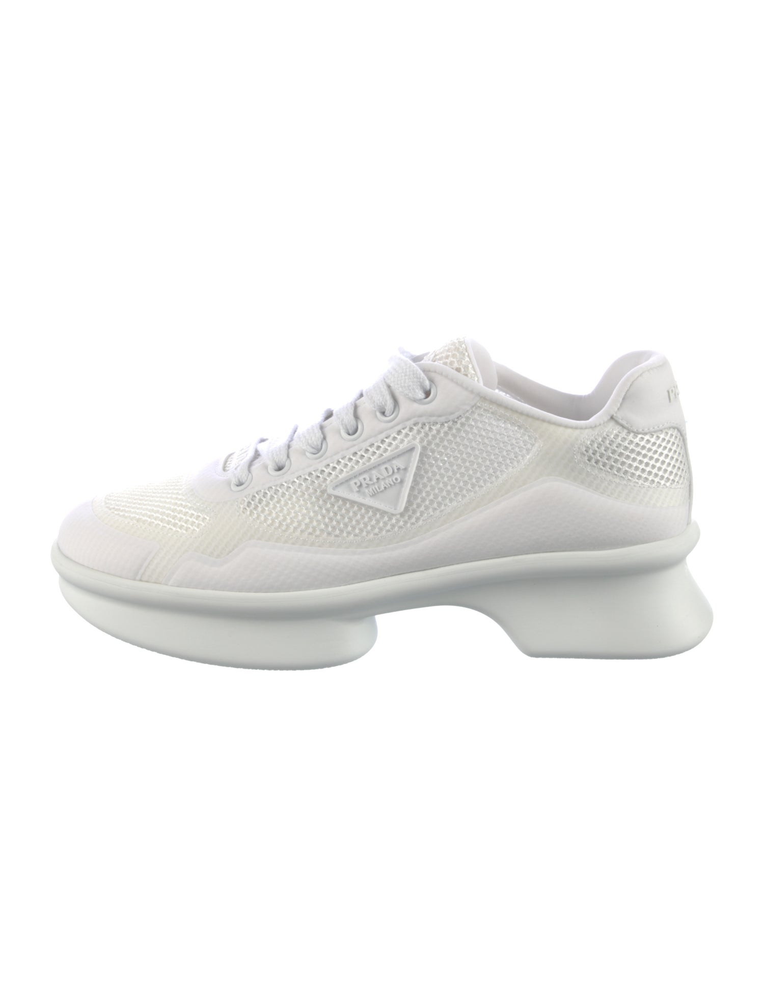 Prada Leather Athletic Sneakers w/ Tags