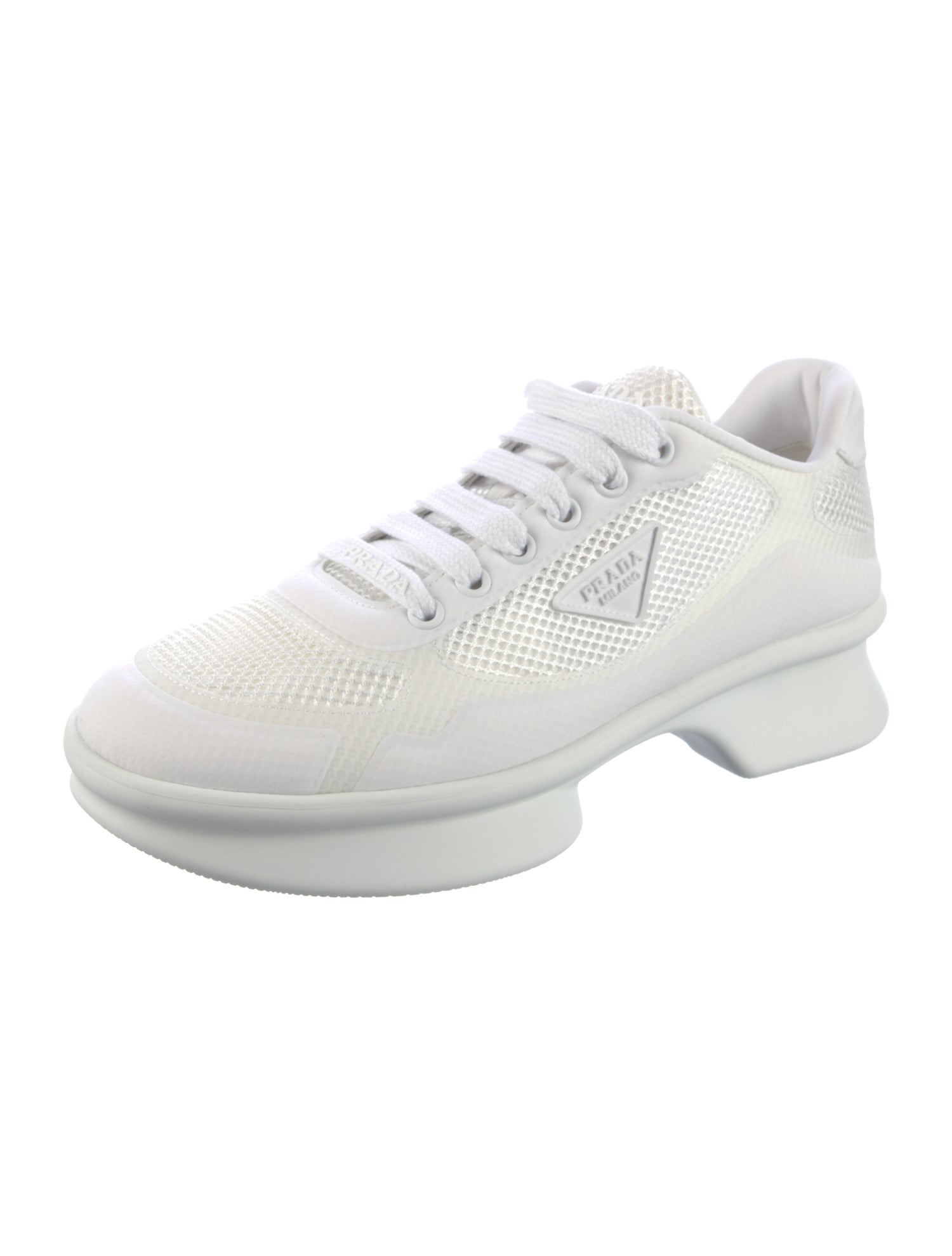 Prada Leather Athletic Sneakers w/ Tags