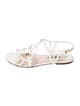 Prada Leather T-Strap Sandals