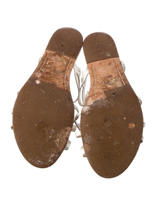 Prada Leather T-Strap Sandals