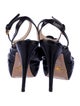 Prada Leather Bow Accents Sandals