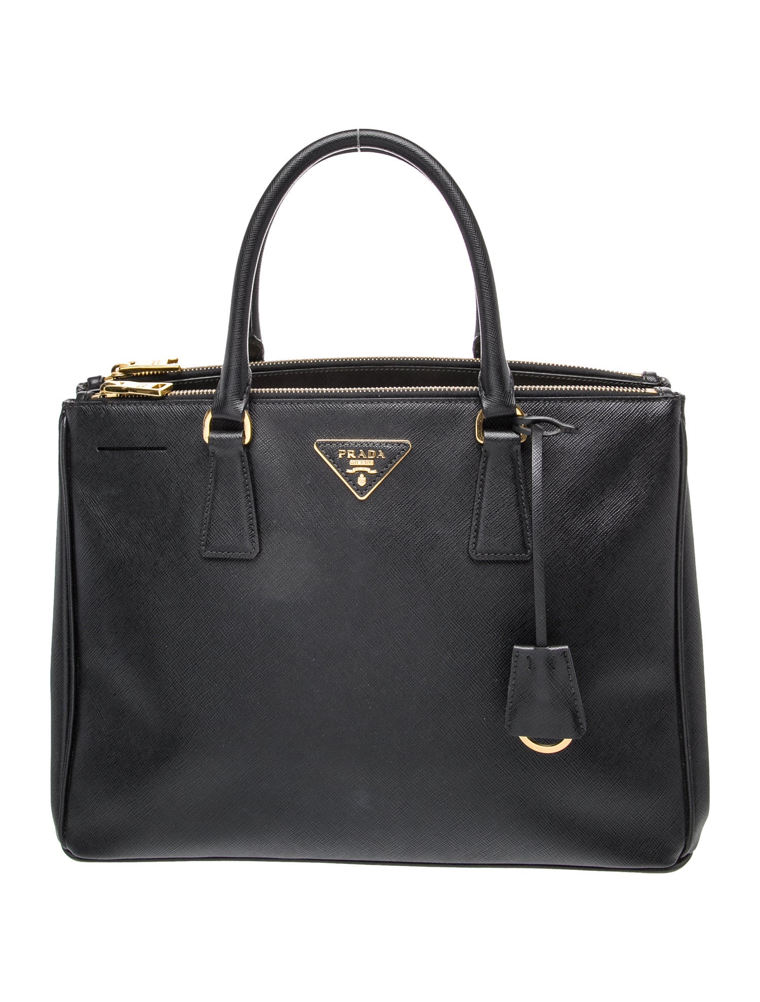 Prada Saffiano Lux Leather Galleria Double Zip Large
