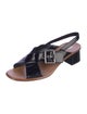 Prada Patent Leather Slingback Sandals