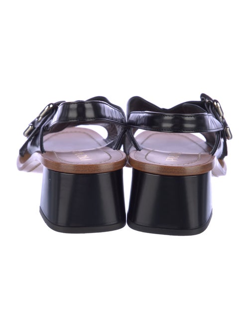 Prada Patent Leather Slingback Sandals