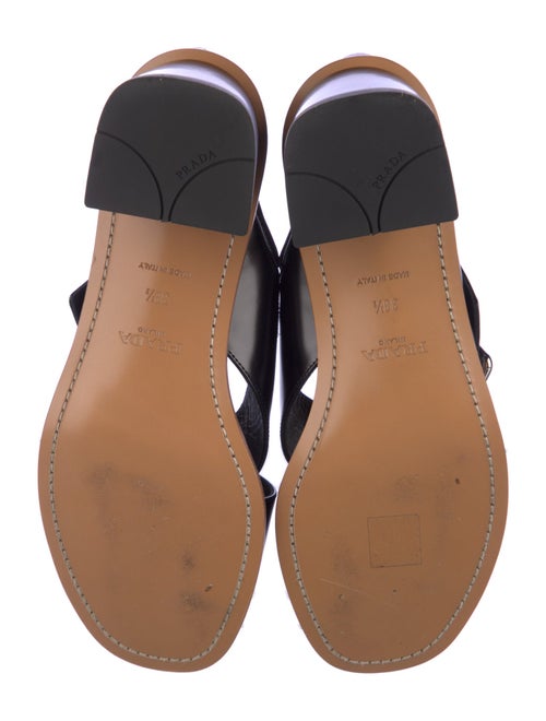 Prada Patent Leather Slingback Sandals