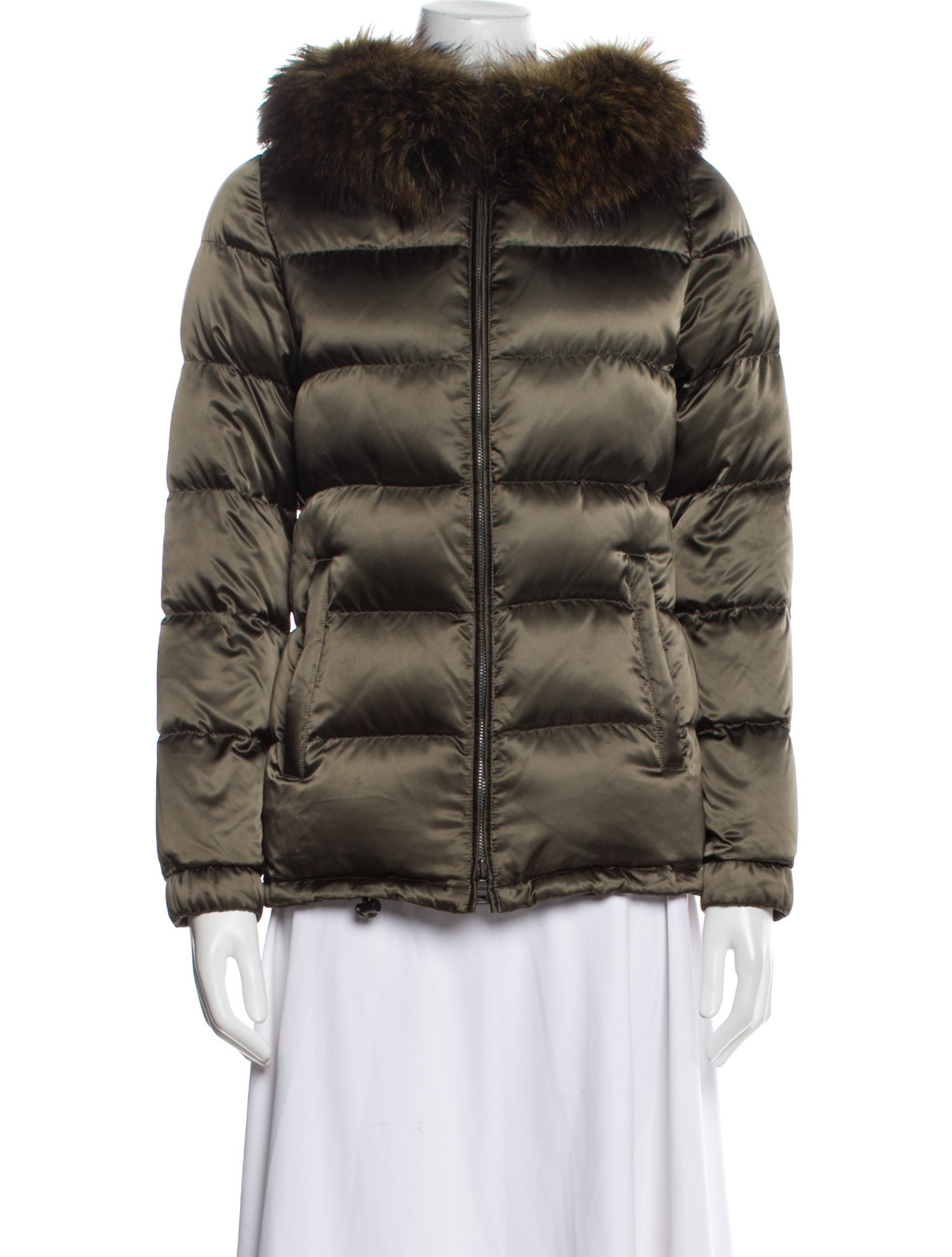 Prada Sport 2012 Raccoon Fur Trimmed Down Jacket