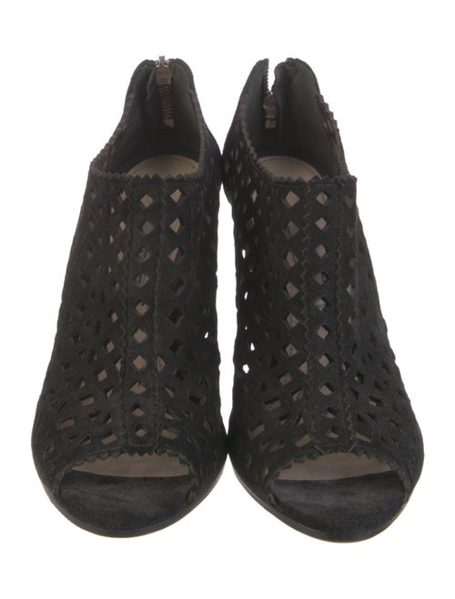 Prada Suede Lasercut Accents Pumps