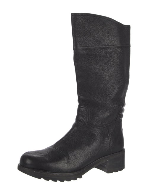 Prada Sport Leather Moto Boots