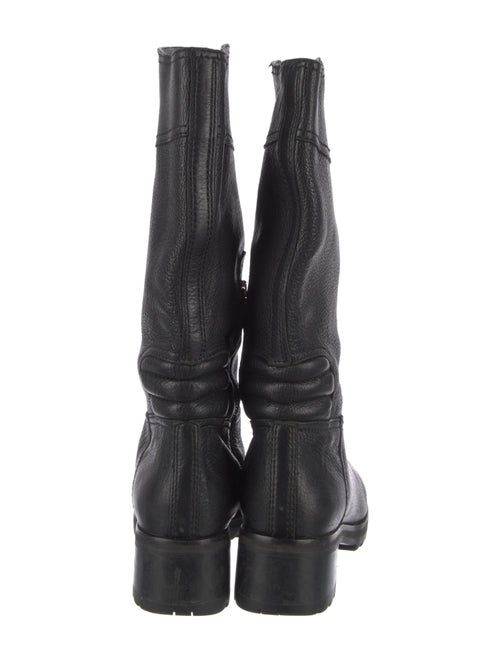 Prada Sport Leather Moto Boots