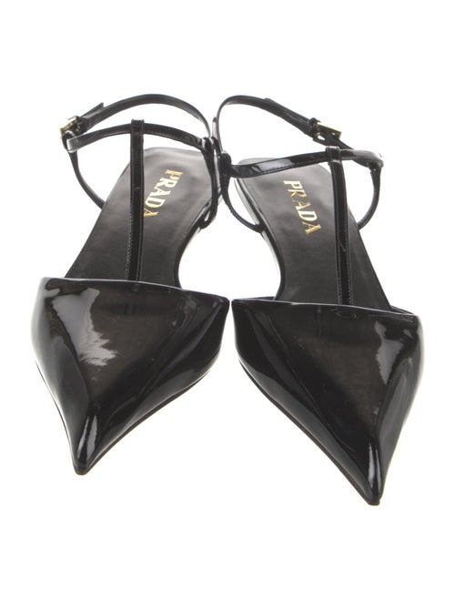 Prada Patent Leather Slingback Pumps
