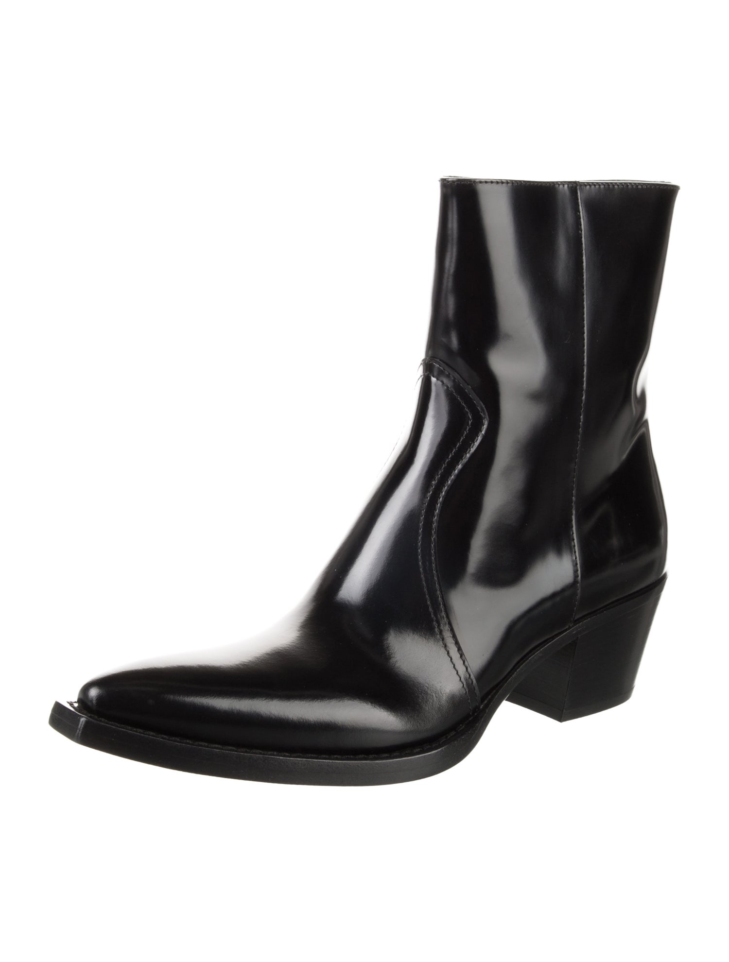 Prada Patent Leather Western Boots