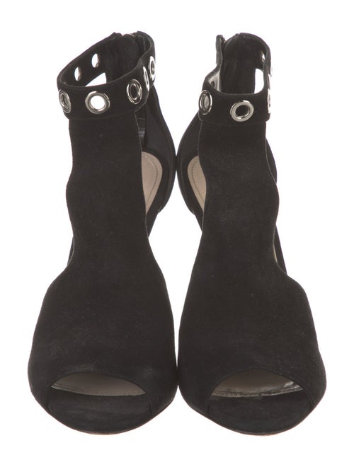 Prada Suede Cutout Accent Sandals