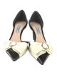 Prada Patent Leather Bow Accents D'Orsay Pumps
