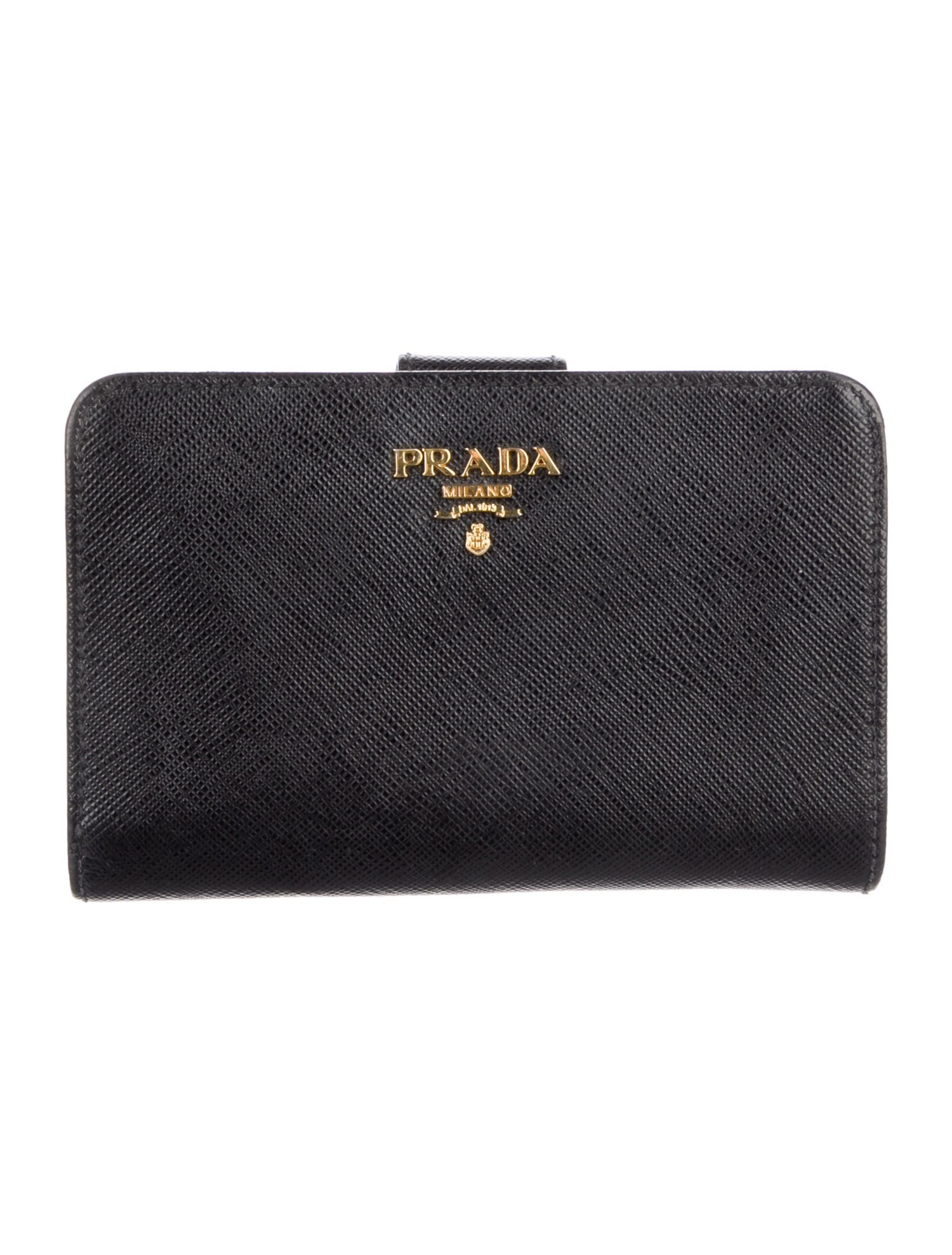 Prada Saffiano Metal Leather French Purse
