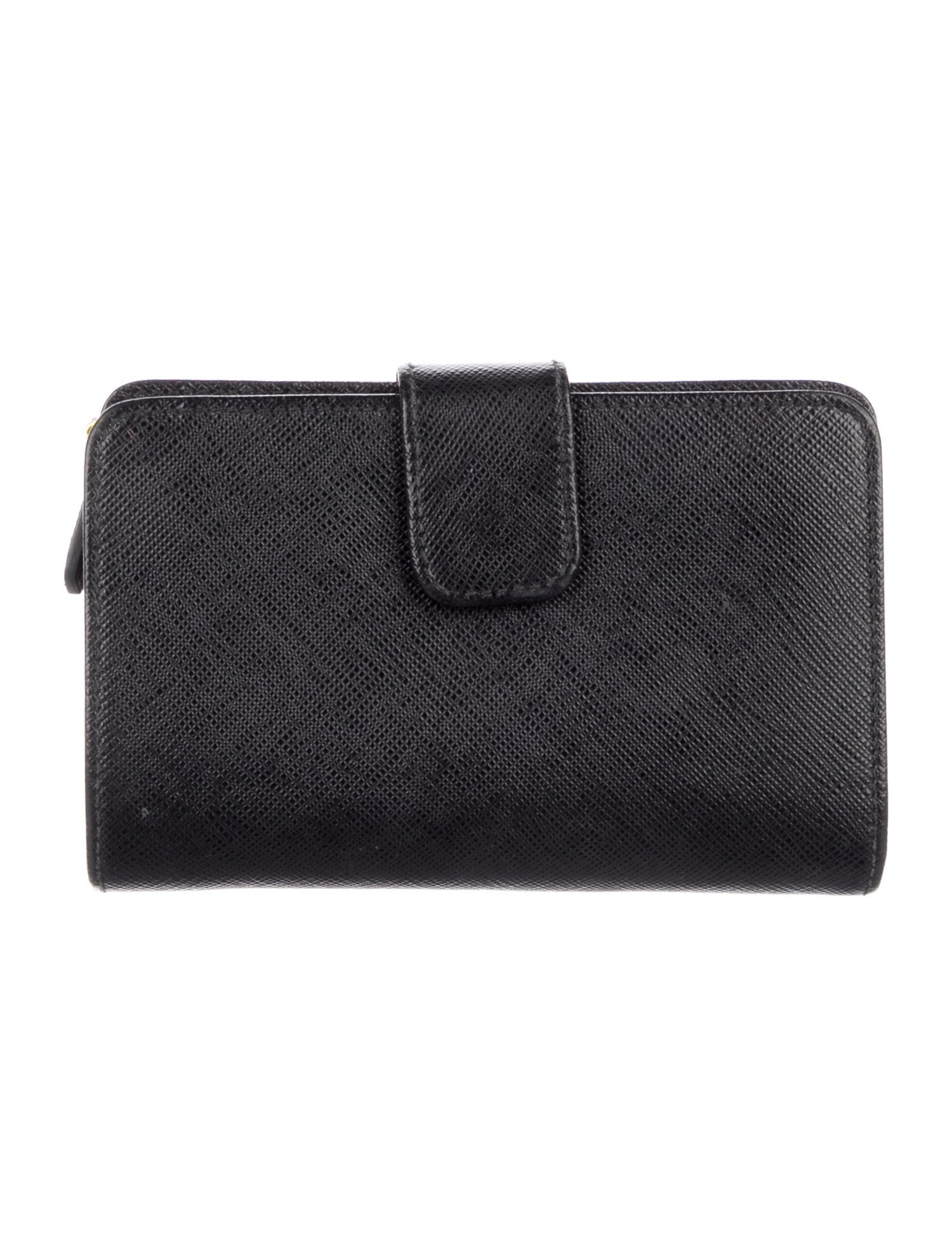 Prada Saffiano Metal Leather French Purse