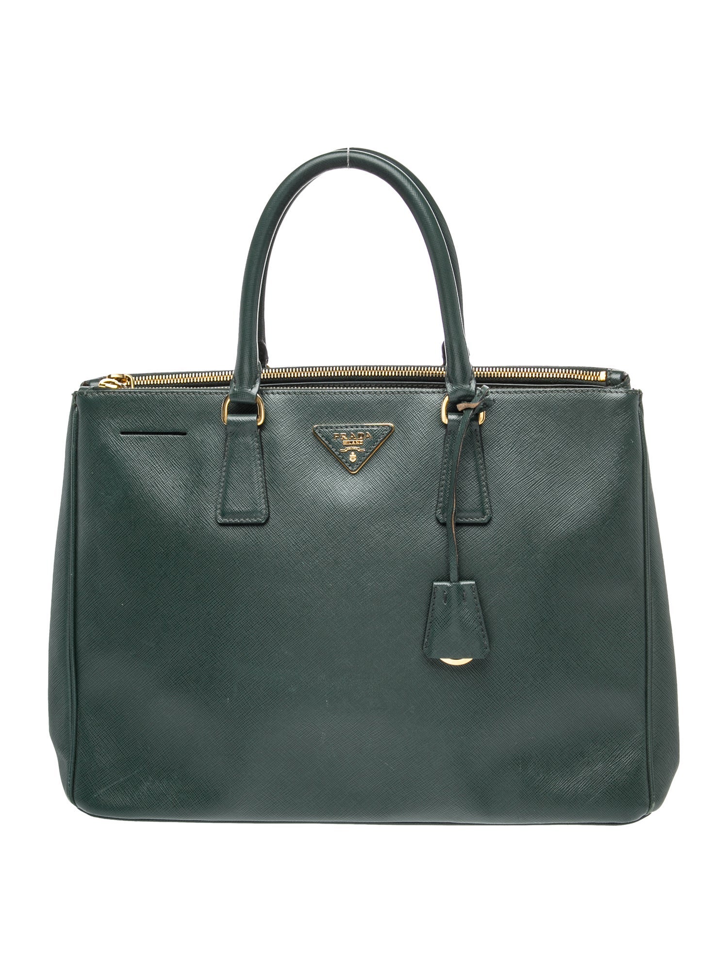 Prada Saffiano Lux Leather Galleria Double Zip Large