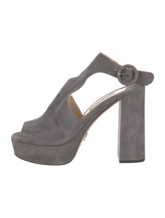 Prada Suede Slingback Pumps