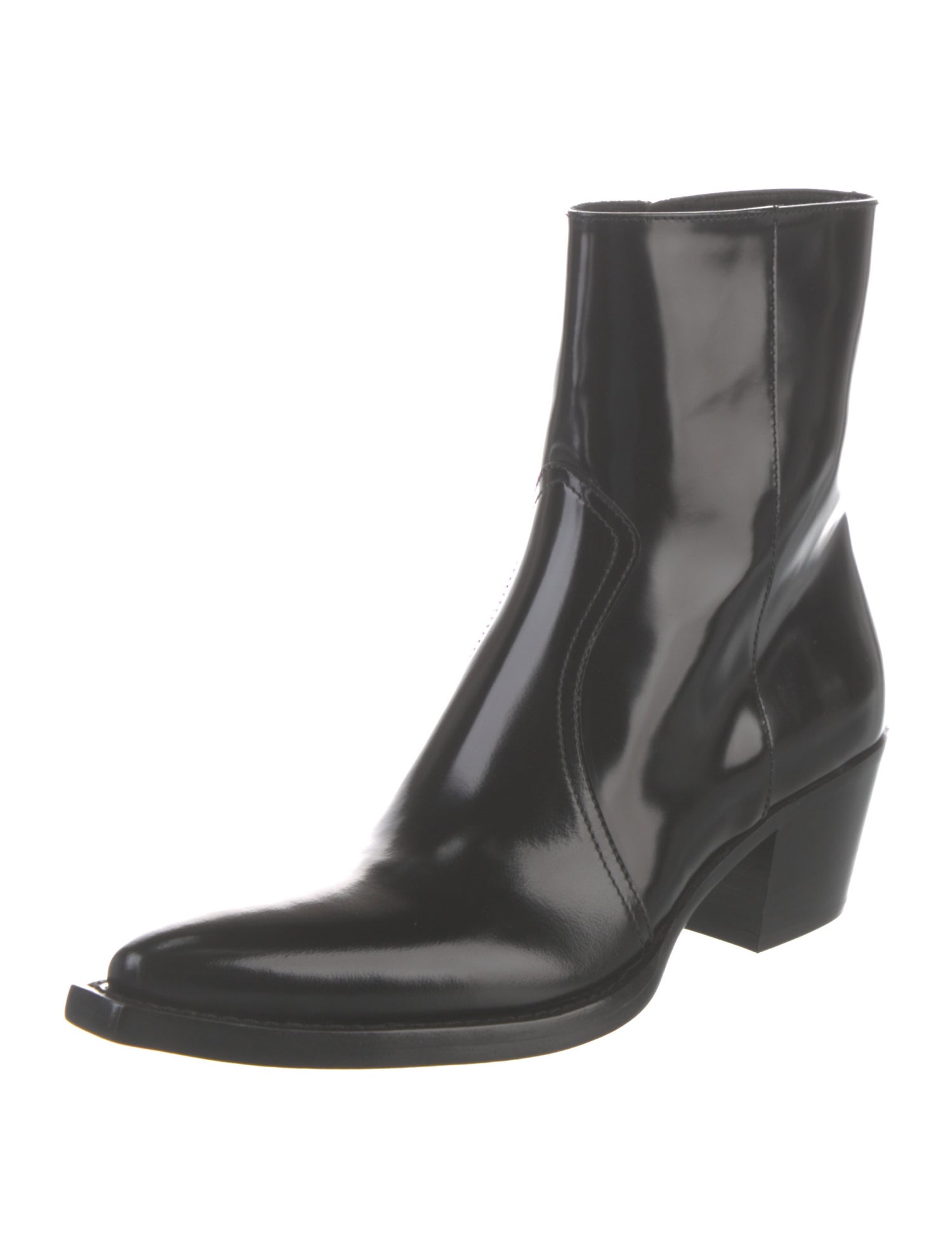 Prada Patent Leather Western Boots