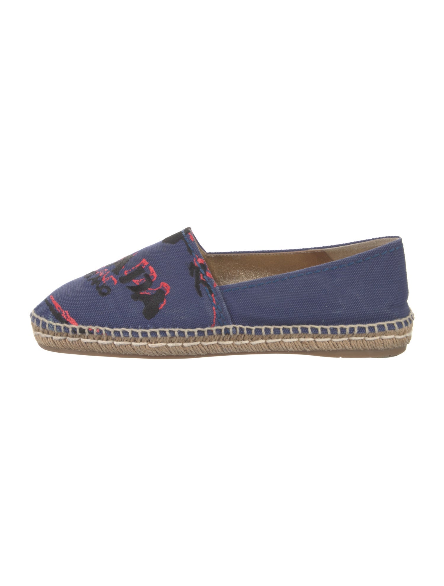 Prada Canvas Graphic Print Espadrilles