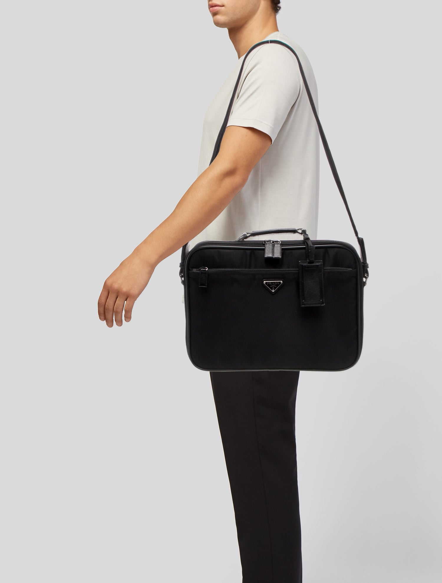 Prada Tessuto Nylon Crossbody Bag Vintage