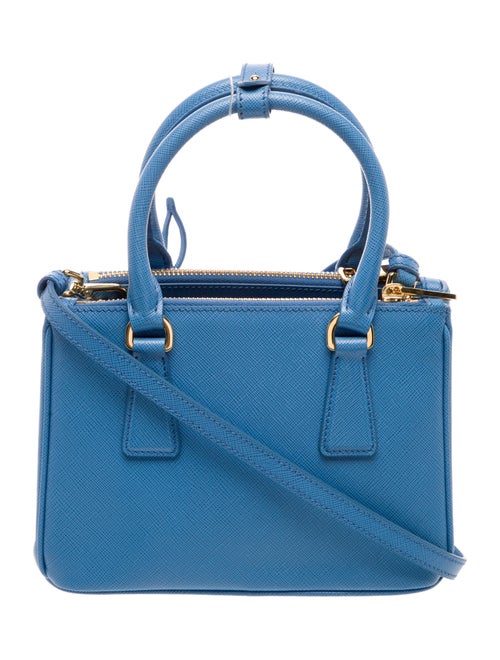 Prada Saffiano Leather Galleria Double Zip Mini